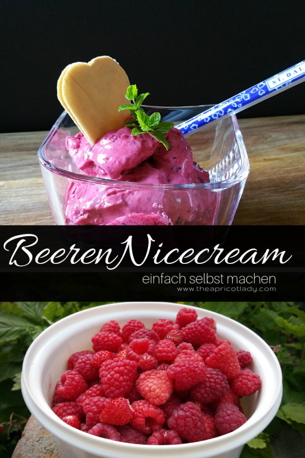 So machst du Beeren Nicecream - einfach und super lecker! #ice #nicecream #eis #selstgemacht #beeren