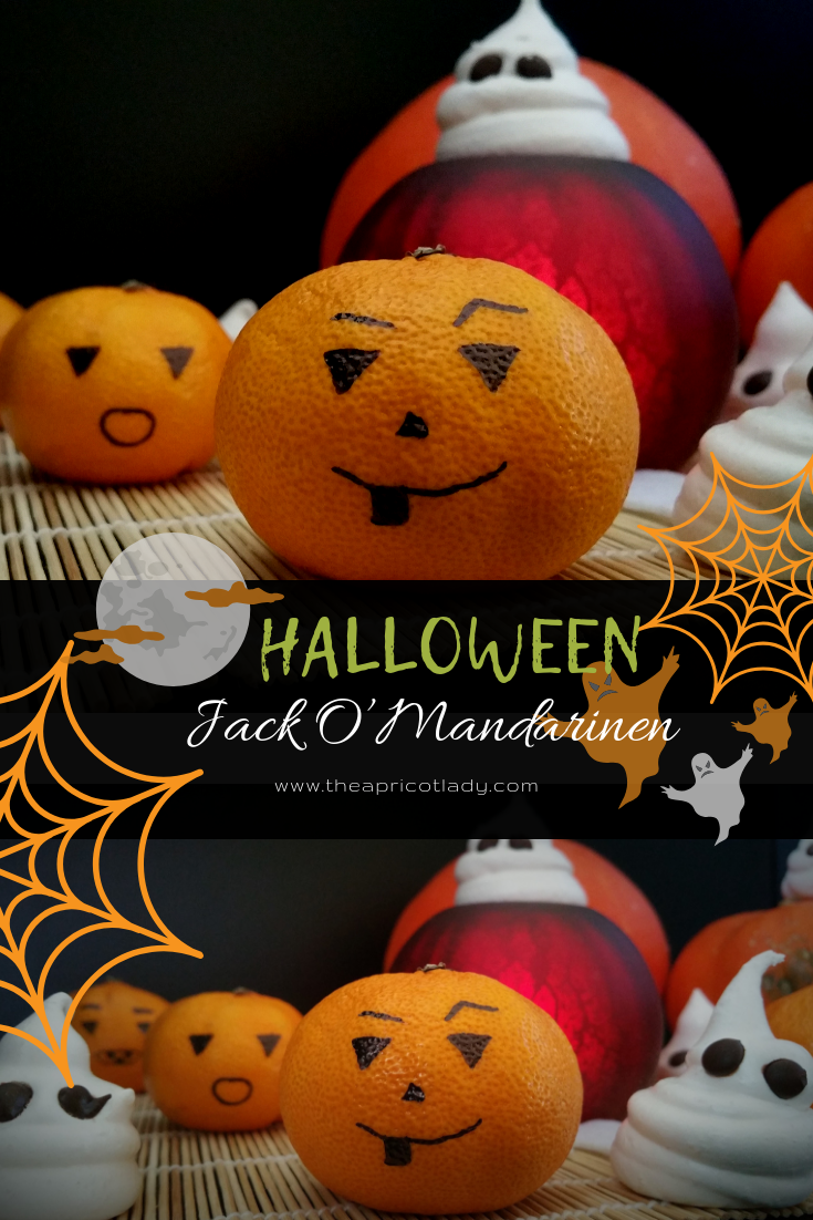 Jack O'Mandarinen einfach mit Kindern Halloween Snacks machen #halloween #mandarinen #snacks #frucht #diy