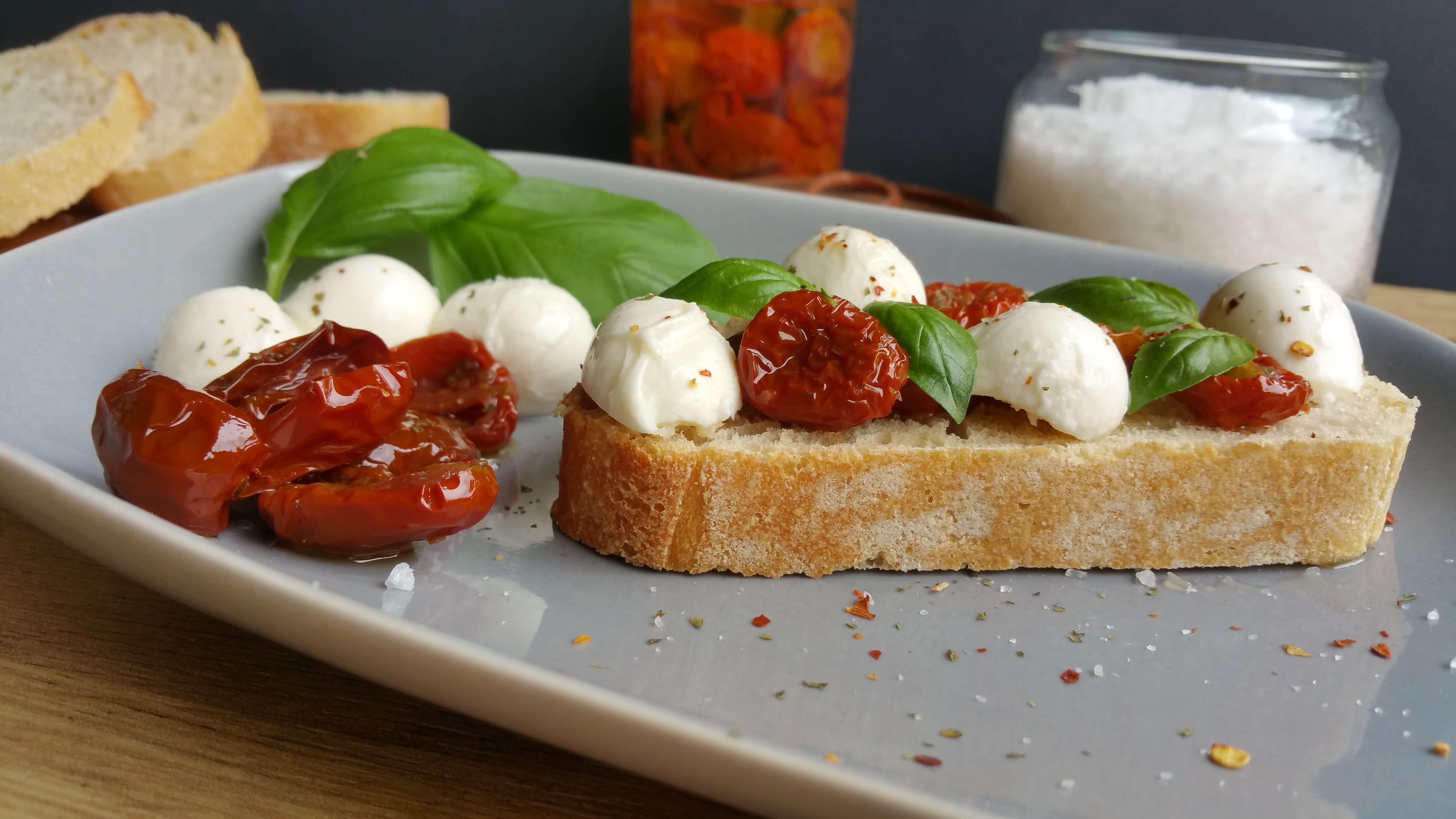 getrocknete Tomaten in Öl