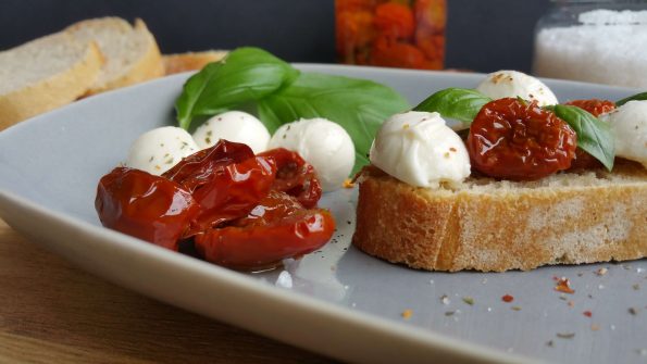 getrocknete Tomaten in Öl