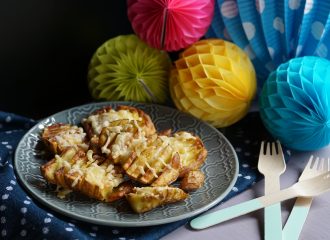 Knusperkartoffeln mit Käse überbacken