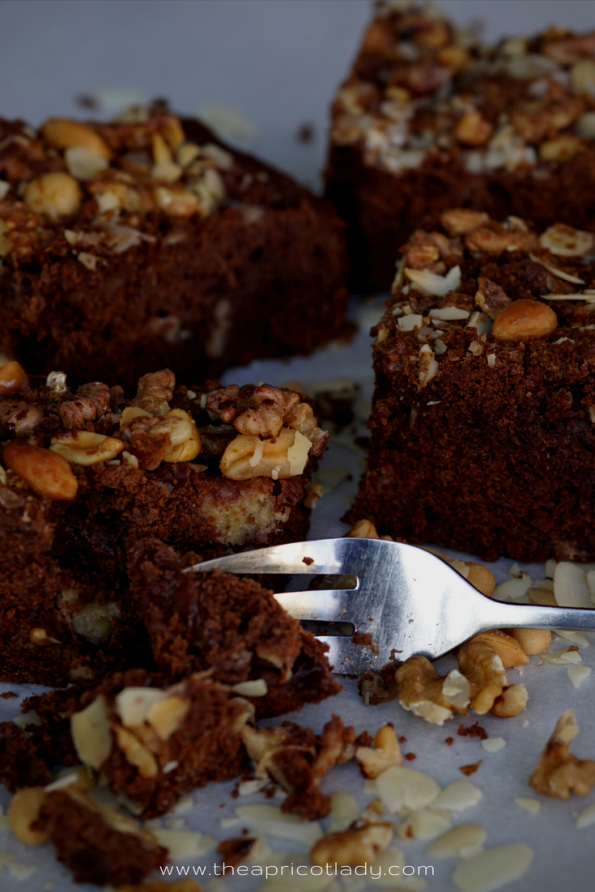 Bananen-Nuss Brownies - The Apricot Lady