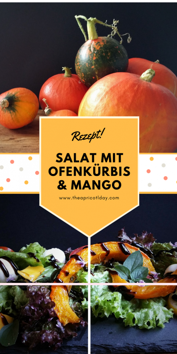 Salat mit Ofenkürbis & Mango