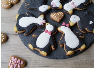 süße Lebkuchen Pinguine