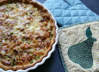 Spargel Kartoffel Quiche mit Bacon - nachhaltig Kochen mit Resten