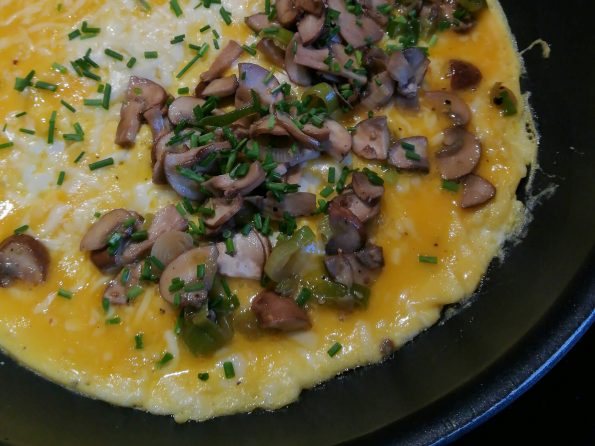 Omelette mit Pilzen