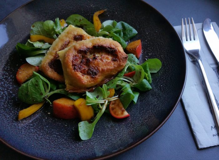 gebackene Erdäpfelknödel