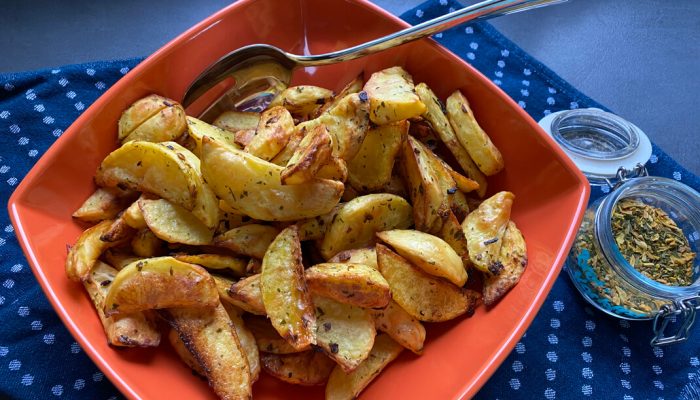 knusprige Potato Wedges aus dem Backofen