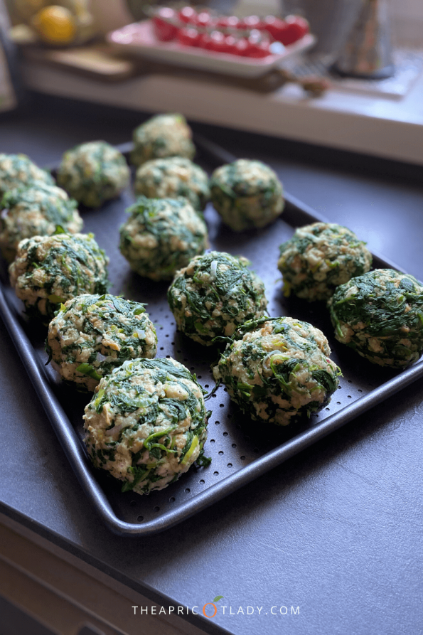 flaumige Spinatknödel aus dem Dampfgarer