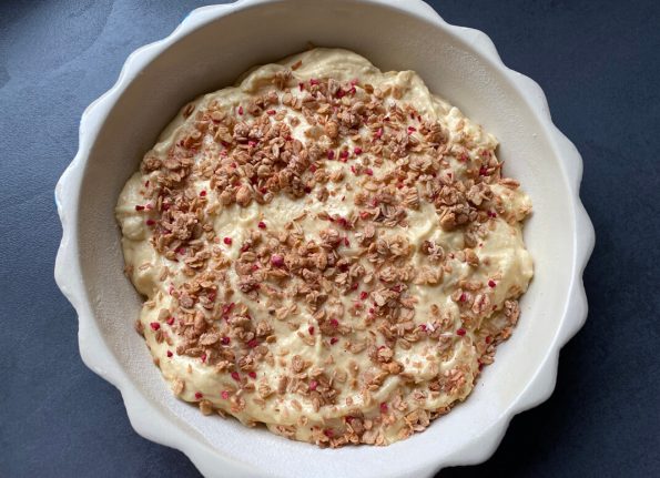 Apfelkuchen vor dem Backen