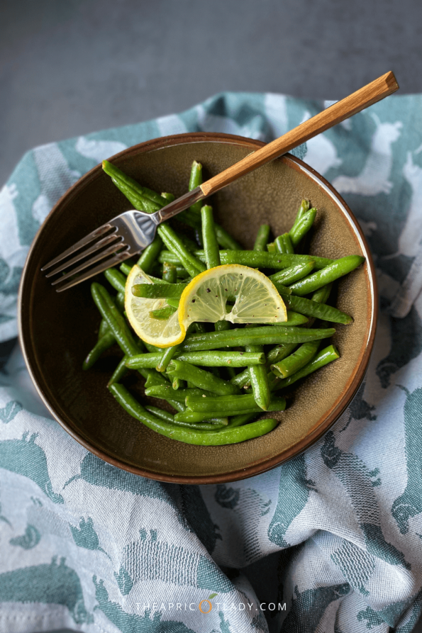 warmer grüner Bohnensalat